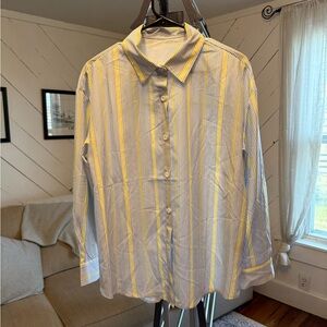 Striped Button-Up Shirt